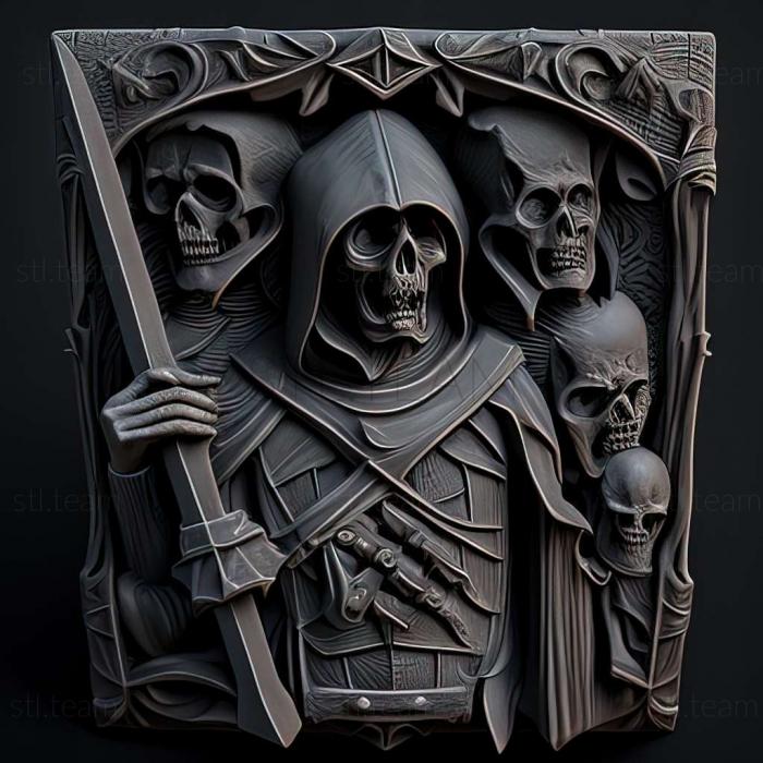 3D model Undead Knights game (STL)